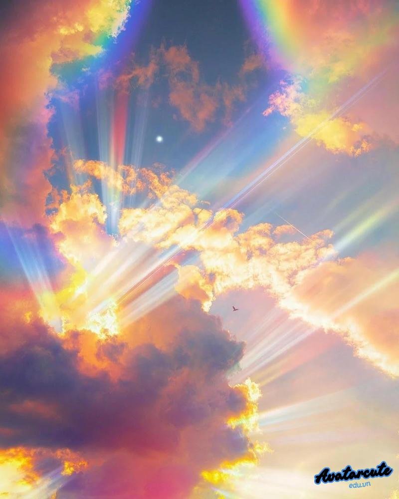 Chụp hình avatar bầu trời nghệ thuật