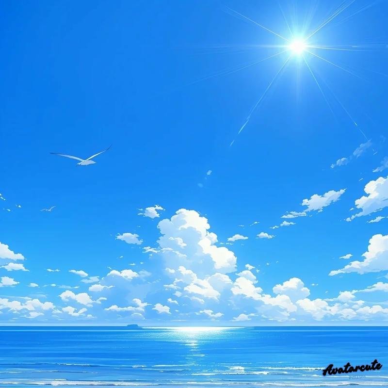 Hình ảnh avatar bầu trời yên bình