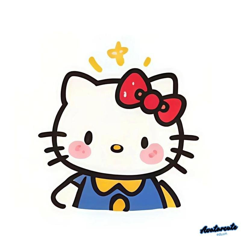 Ảnh mạng avatar hello kitty biểu cảm