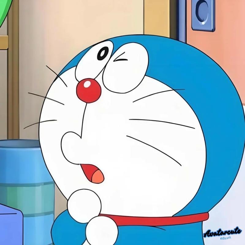 Chụp ảnh avatar doremon đáng yêu