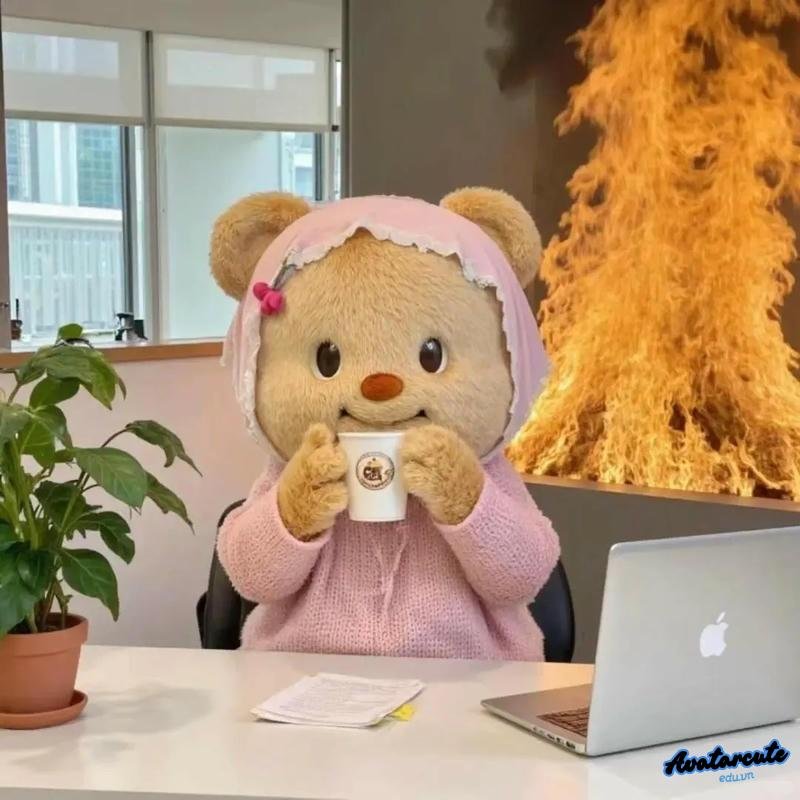 Tải ảnh avatar gấu thần thái