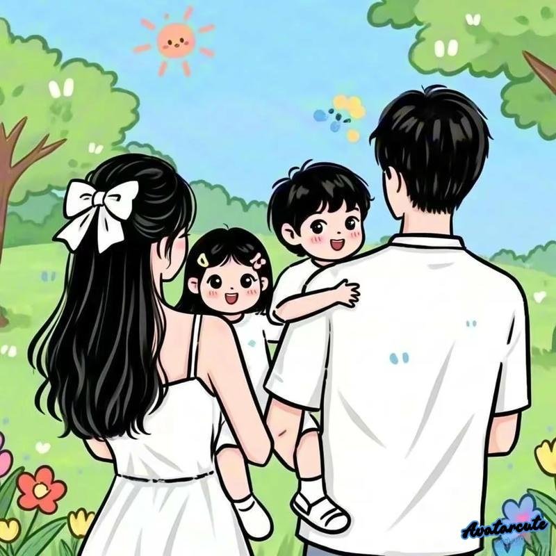 Tải hình ảnh avatar gia đình thân mật