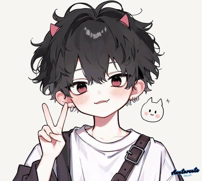 ảnh đại diện chibi vui vẻ