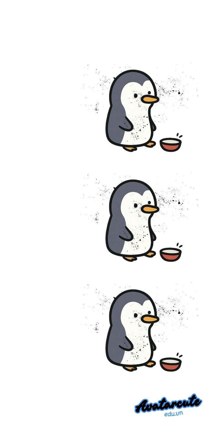 ảnh đại diện chim cánh cụt cô đơn