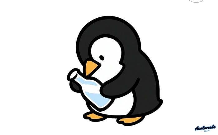 ảnh đại diện chim cánh cụt với thông điệp