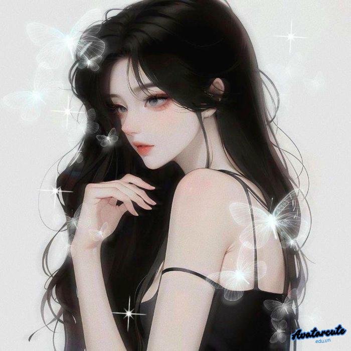 ảnh đại diện cô đơn nữ đen trắng