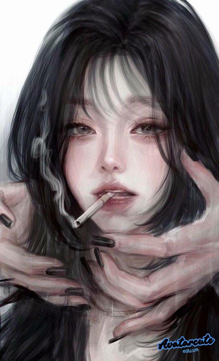 ảnh đại diện cô đơn nữ phong cách