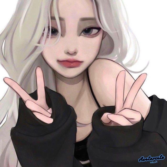 ảnh đại diện cô gái dễ vẽ