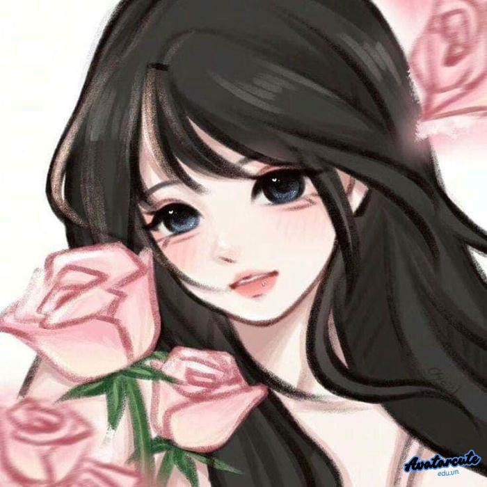 ảnh đại diện cô gái hoạt hình