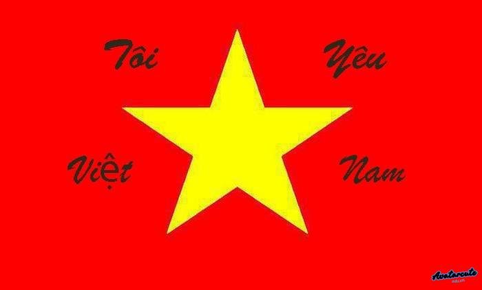 ảnh đại diện cờ việt nam và tình cảm