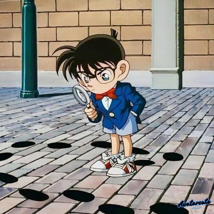 ảnh đại diện conan dễ vẽ