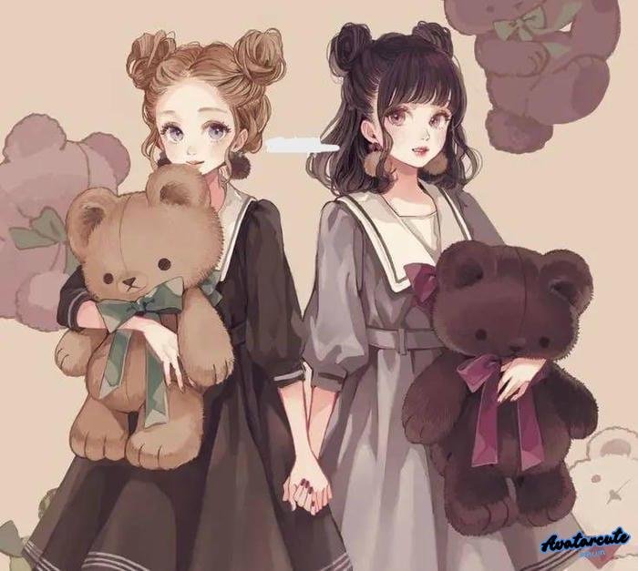 ảnh đại diện đôi dễ thương