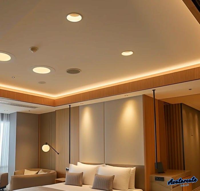 ảnh khách sạn và ánh sáng