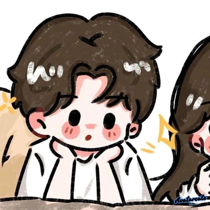 avatar cặp anime với biểu cảm