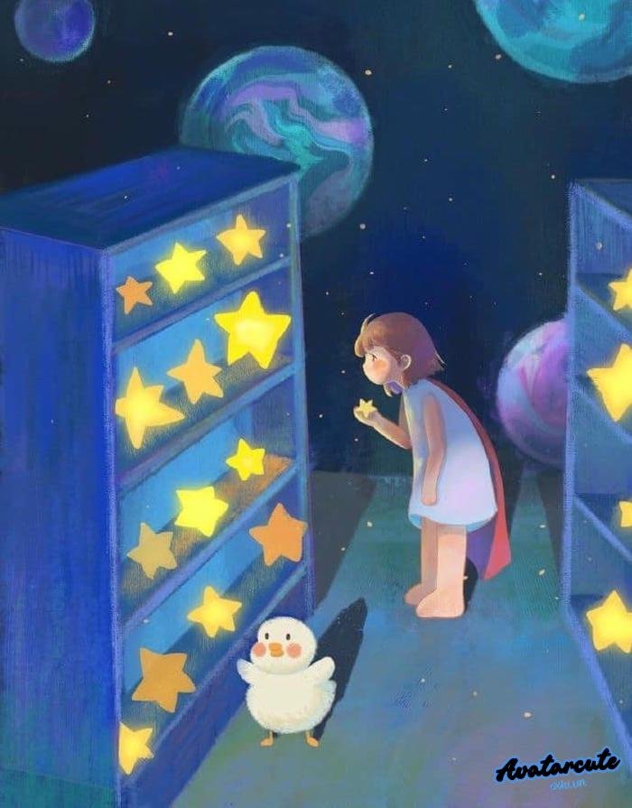 avatar chibi với nụ cười