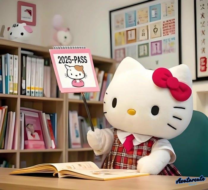 avatar học online nghiêm túc