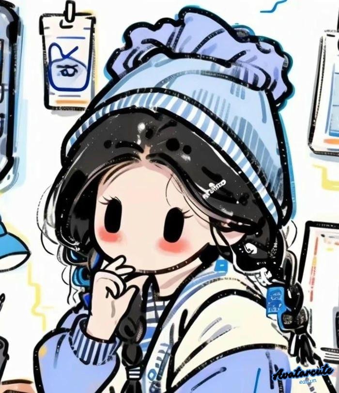 avatar học tập kiểu vẽ tay