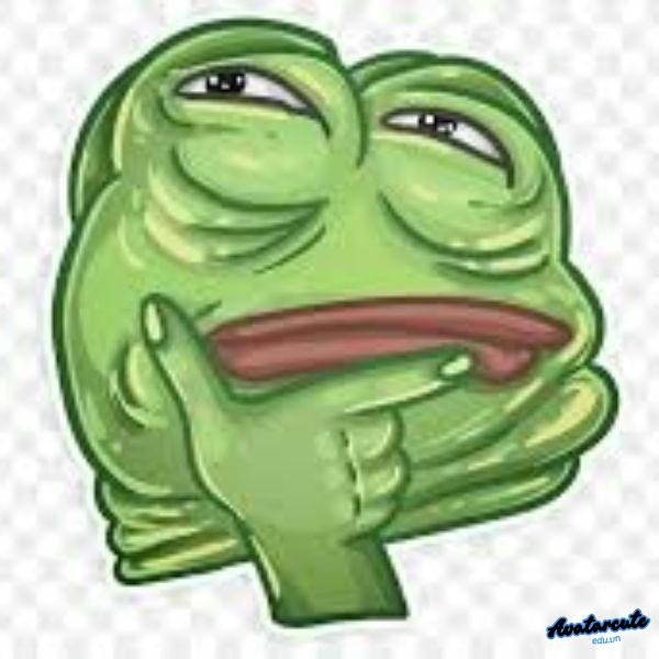ếch xanh chống cằm