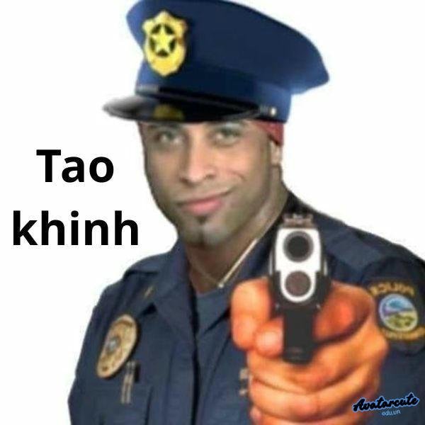 meme cầm súng khinh bỉ