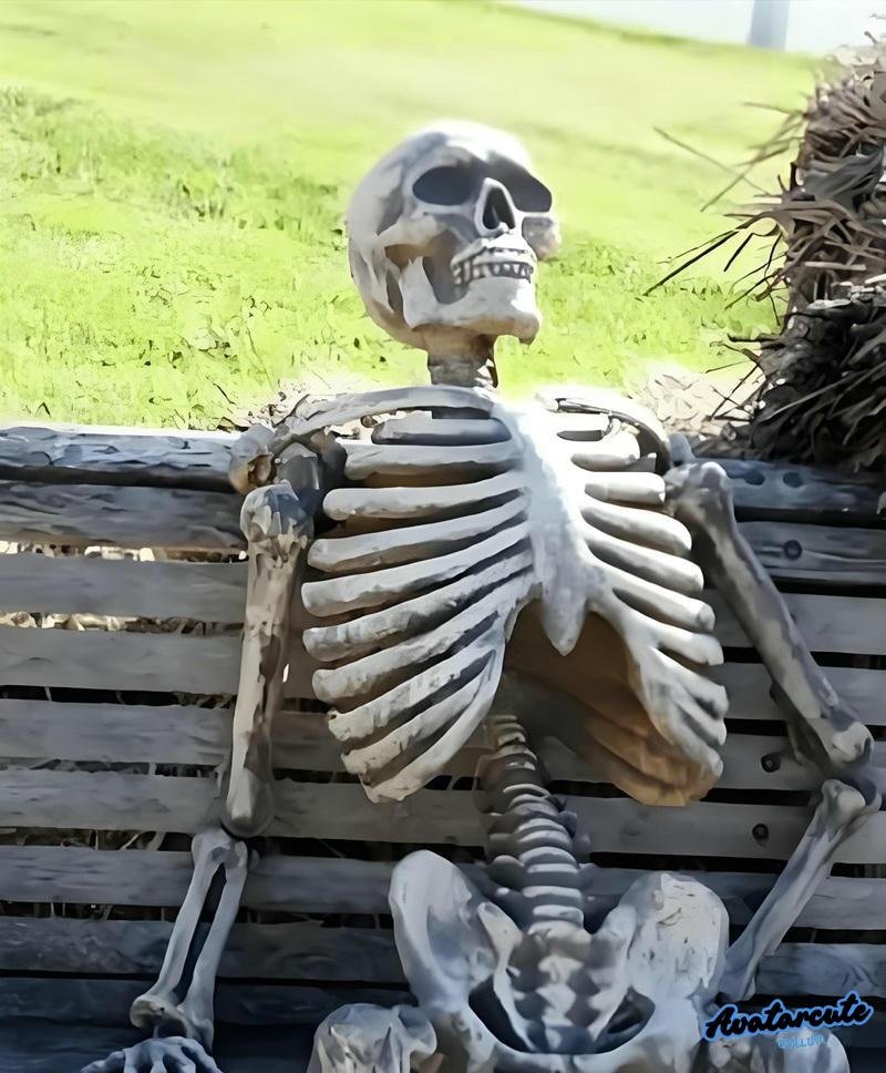 meme chờ đợi bộ xương khô