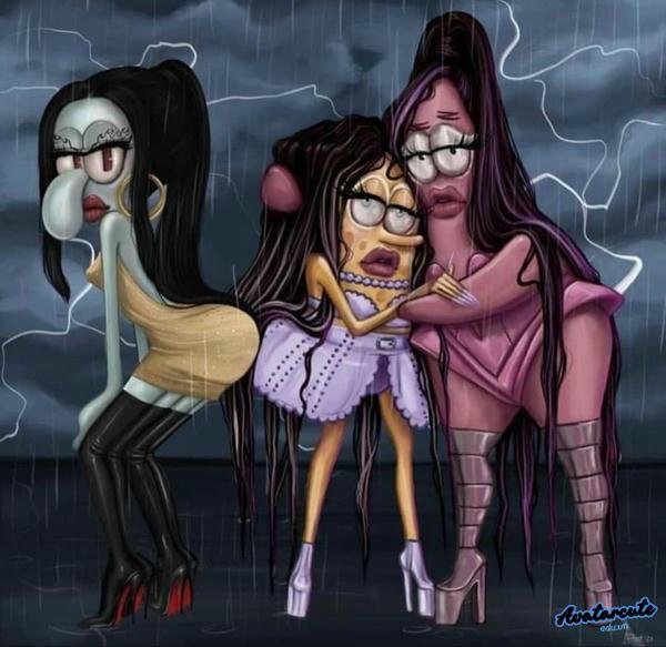 meme chống nạnh 3 người mẫu