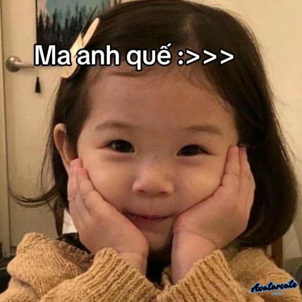 meme chống tay đáng iu