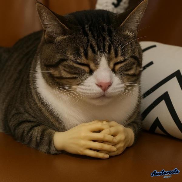 meme mèo nhắm mắt