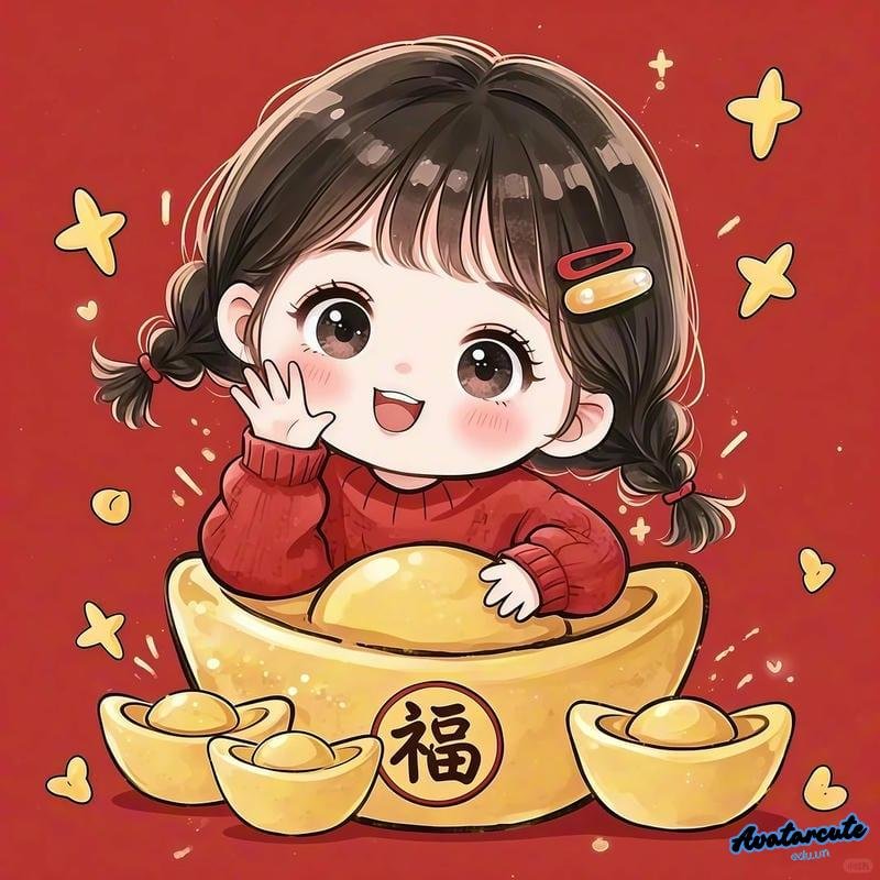 Bộ avatar meme tết sắc nét