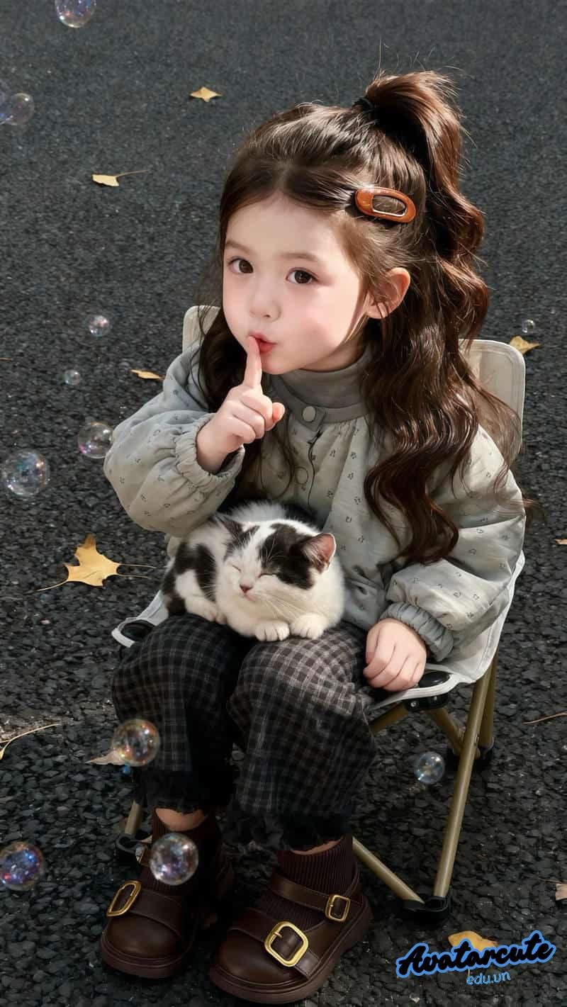 Bộ hình nền bé gái dễ thương sắc nét