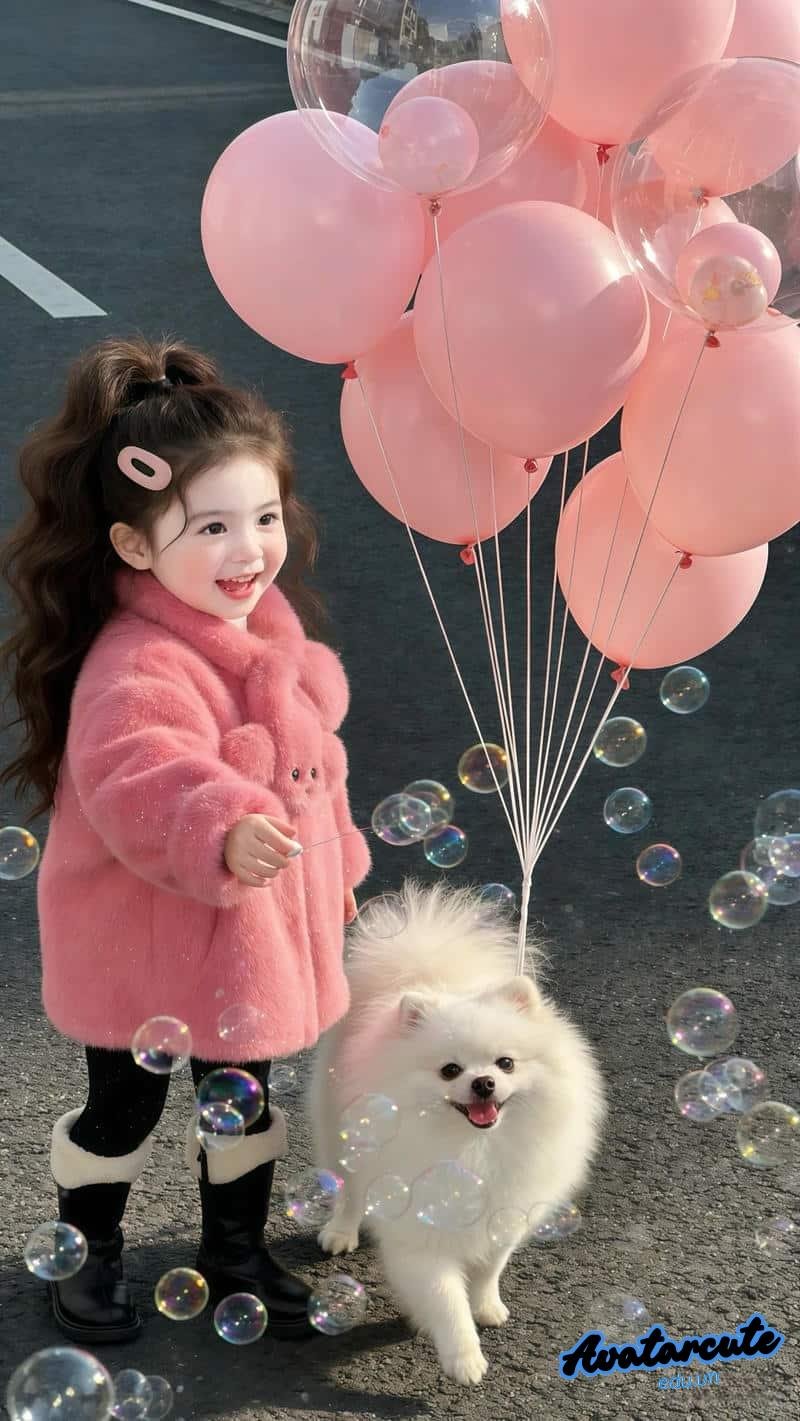 Bộ hình nền bé gái dễ thương thu hút