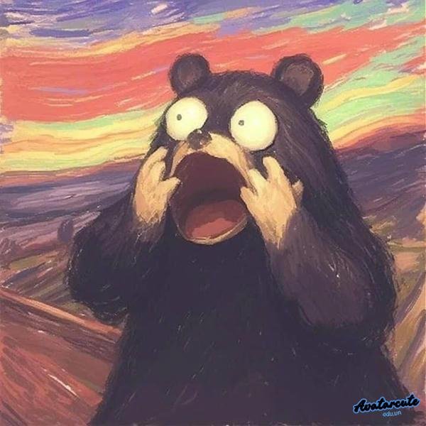 Meme gấu há mồm