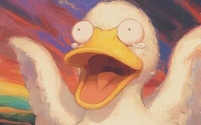 Meme vịt há mồm