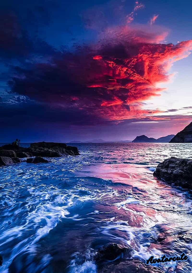 Ngắm hình nền bầu trời thu hút