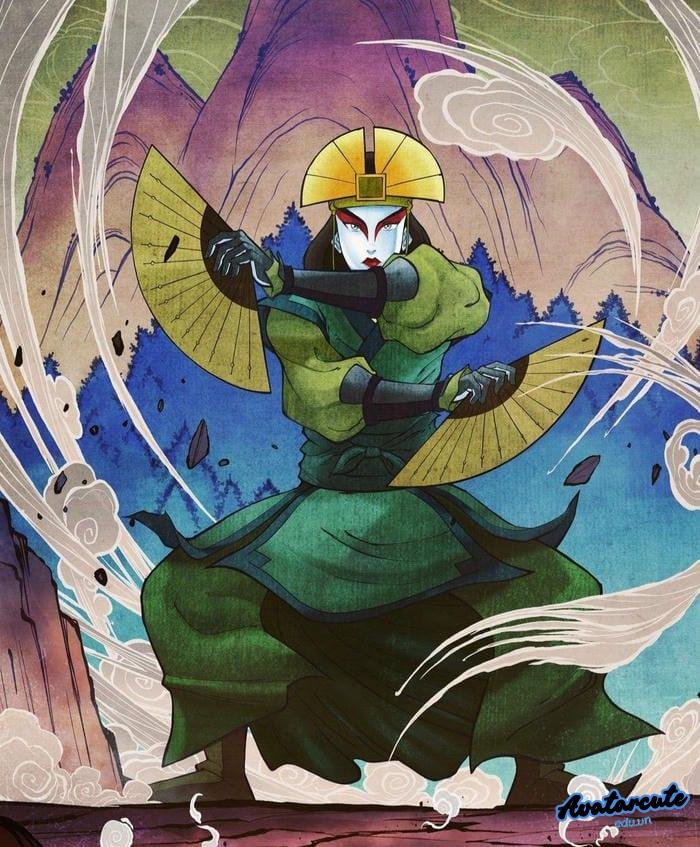 avatar kyoshi bẻ nước