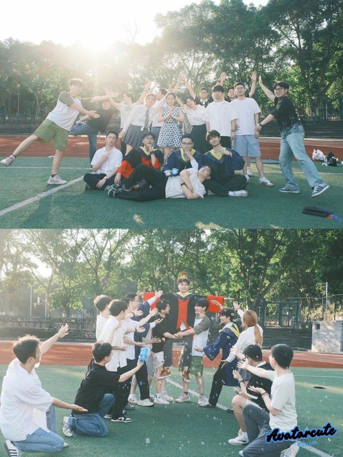 avatar lớp học sinh vui vẻ