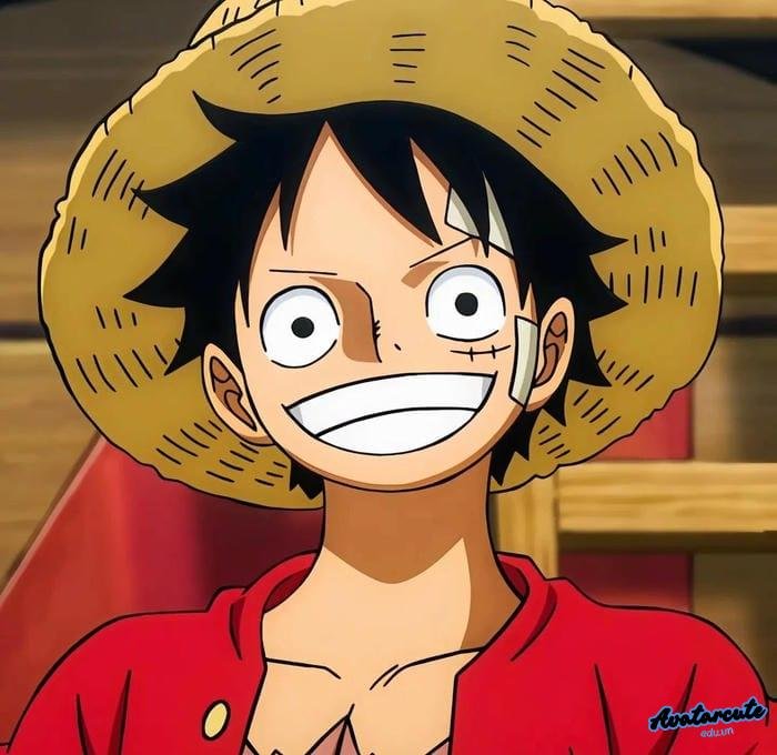 avatar luffy tóc đen