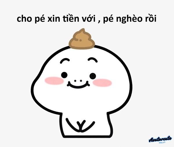 hình meme hết tiền