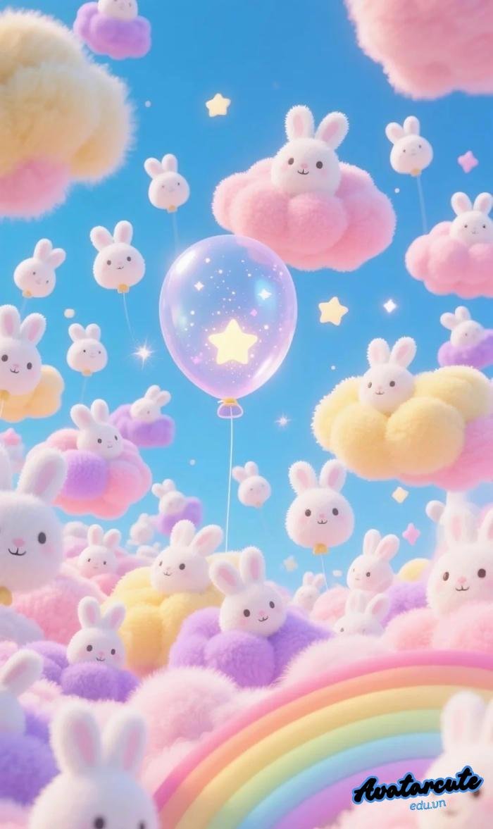 hình nền bầu trời cầu vồng full hd