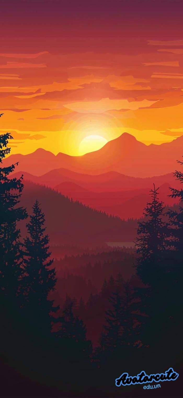 hình nền bình minh đẹp 4k