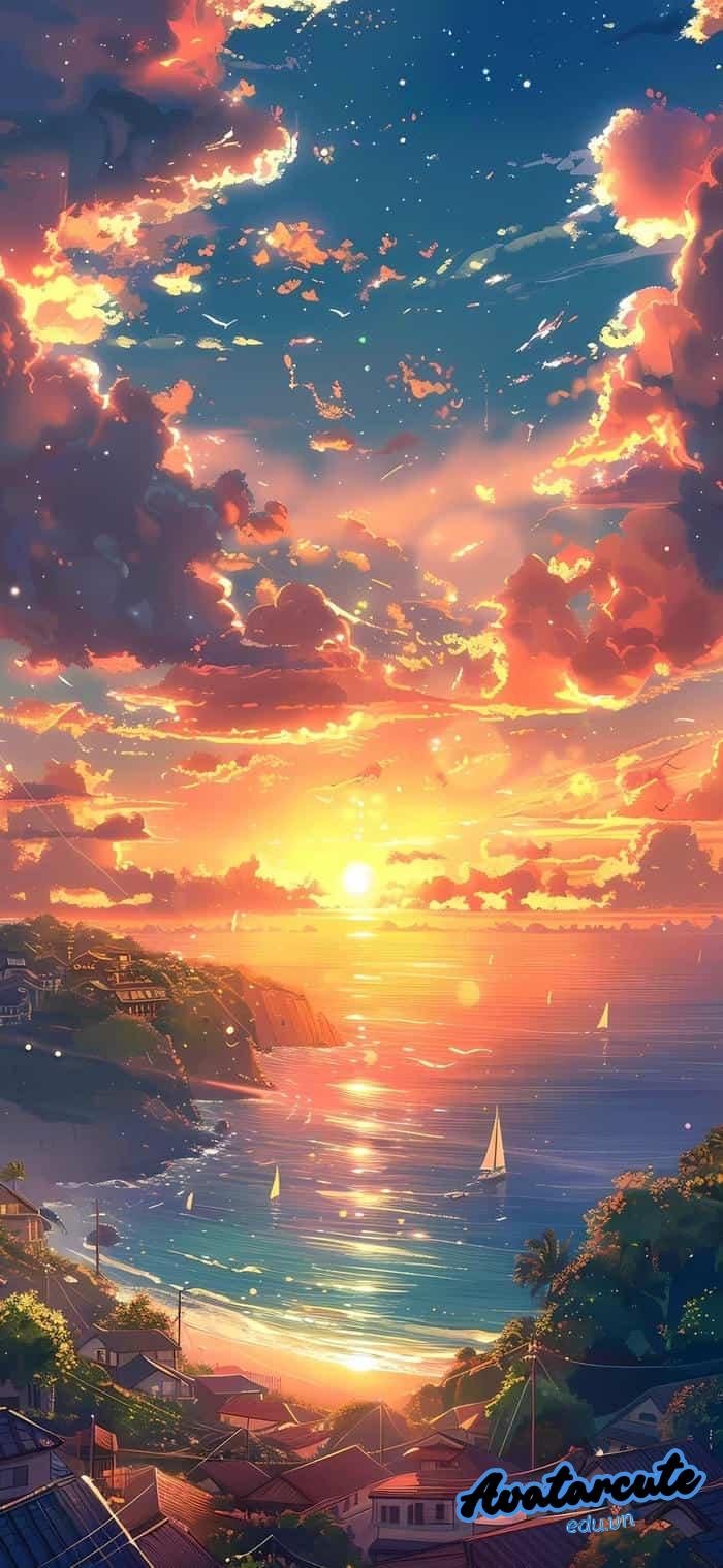 hình nền bình minh siêu nét 4k