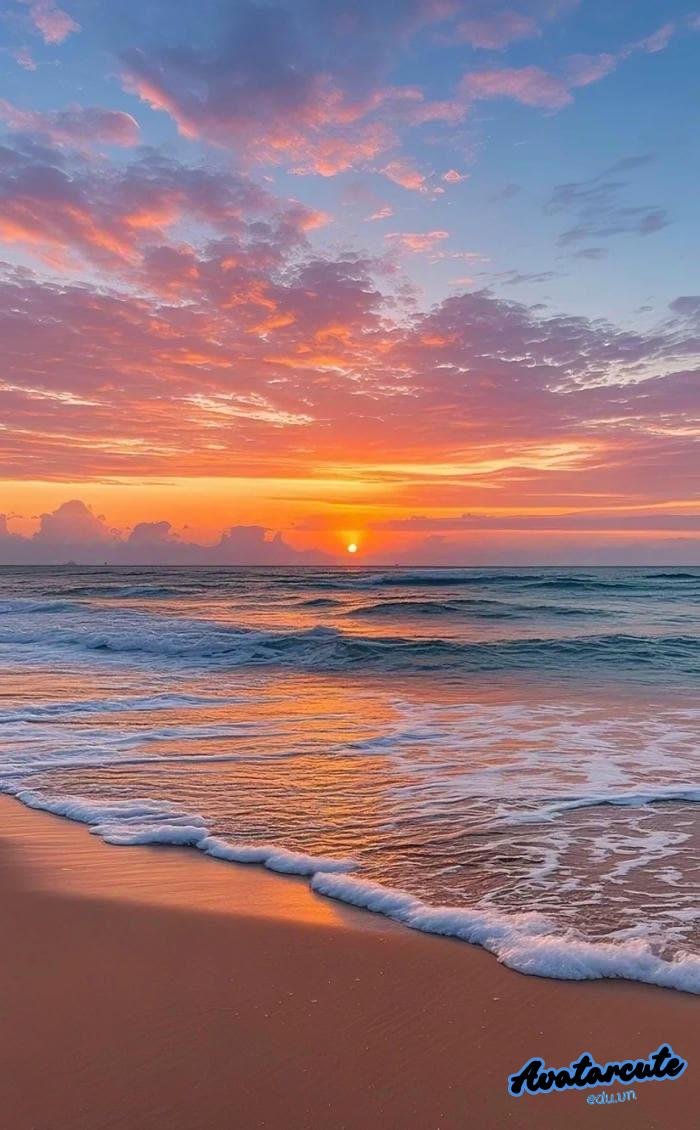 hình nền bình minh trên núi hd