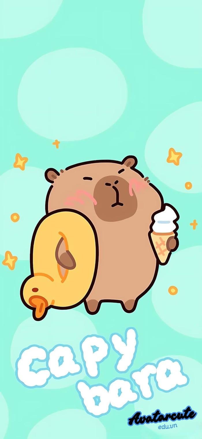 hình nền capybara cực nét 4k