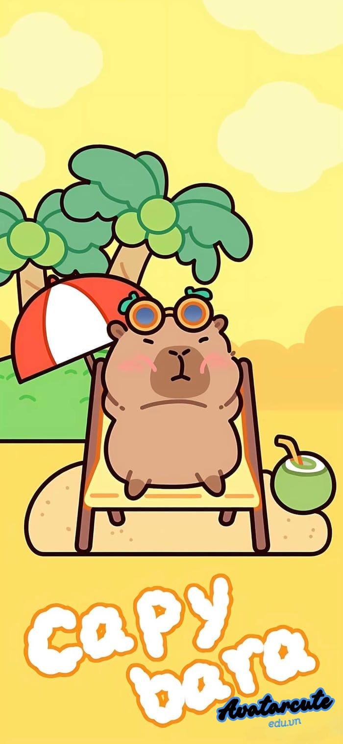 hình nền capybara đẹp
