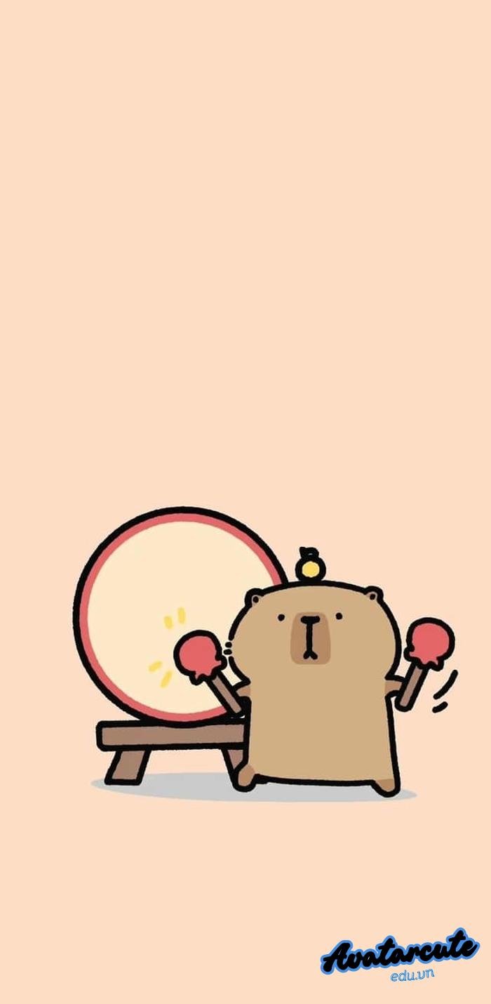 hình nền capybara lầy lội full hd