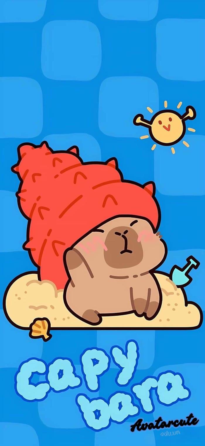 hình nền capybara siêu nét 4k