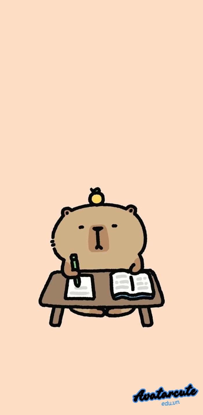 hình nền capybara tinh tế 4k
