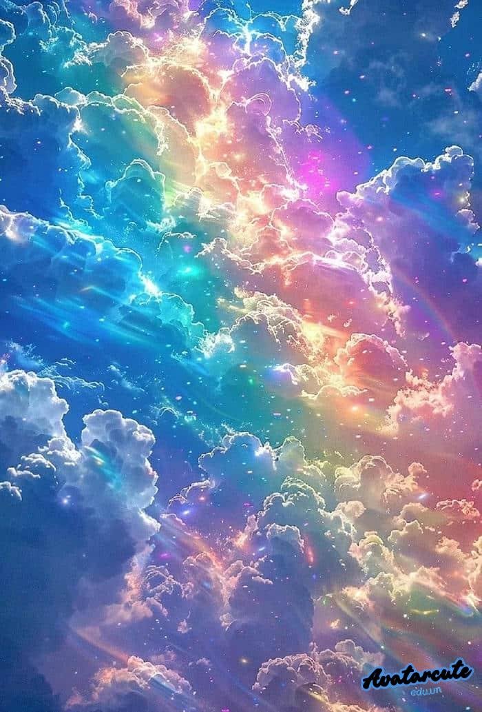 hình nền cầu vồng 4k