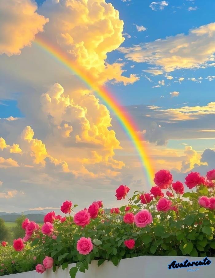 hình nền cầu vồng đẹp nét