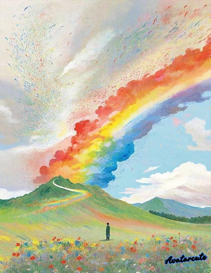 hình nền cầu vồng đẹp nhất full hd