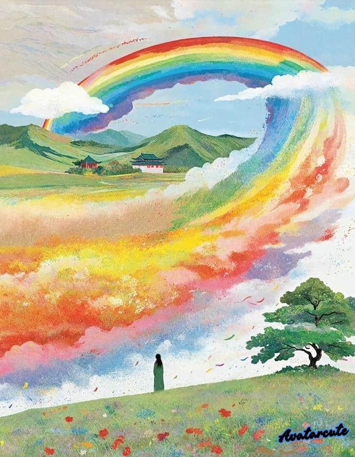 hình nền cầu vồng đẹp nhất hd